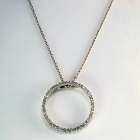 Timeless Match Diamond Circle Pendant Necklace | 0.27 ctw, 18''|