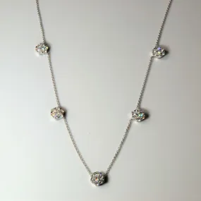 Floating Floral Diamond Necklace | 2.15ctw | 16" | All Style