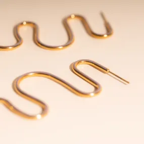 Party Ribbon Stud Earrings Minimalist Adornment Contemporary Detail