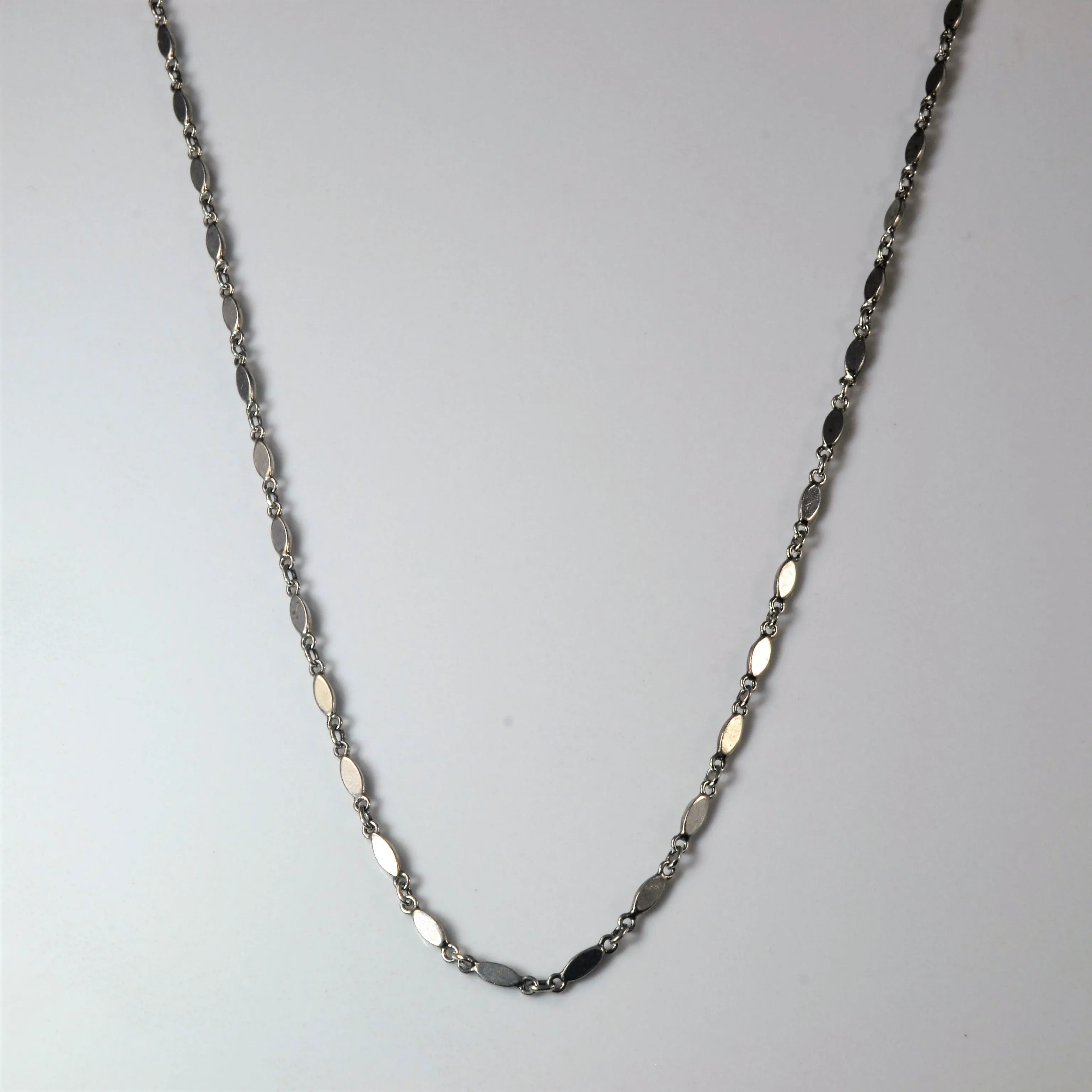 Platinum Bar & Rolo Chain | 16.5"| Season Match