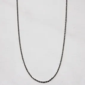 Platinum Cable Chain | 0.55mm | 18" | Soft Contrast