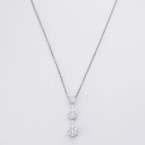 Polished Design Beach Vibes Platinum Diamond Necklace | 0.98ctw | 16"