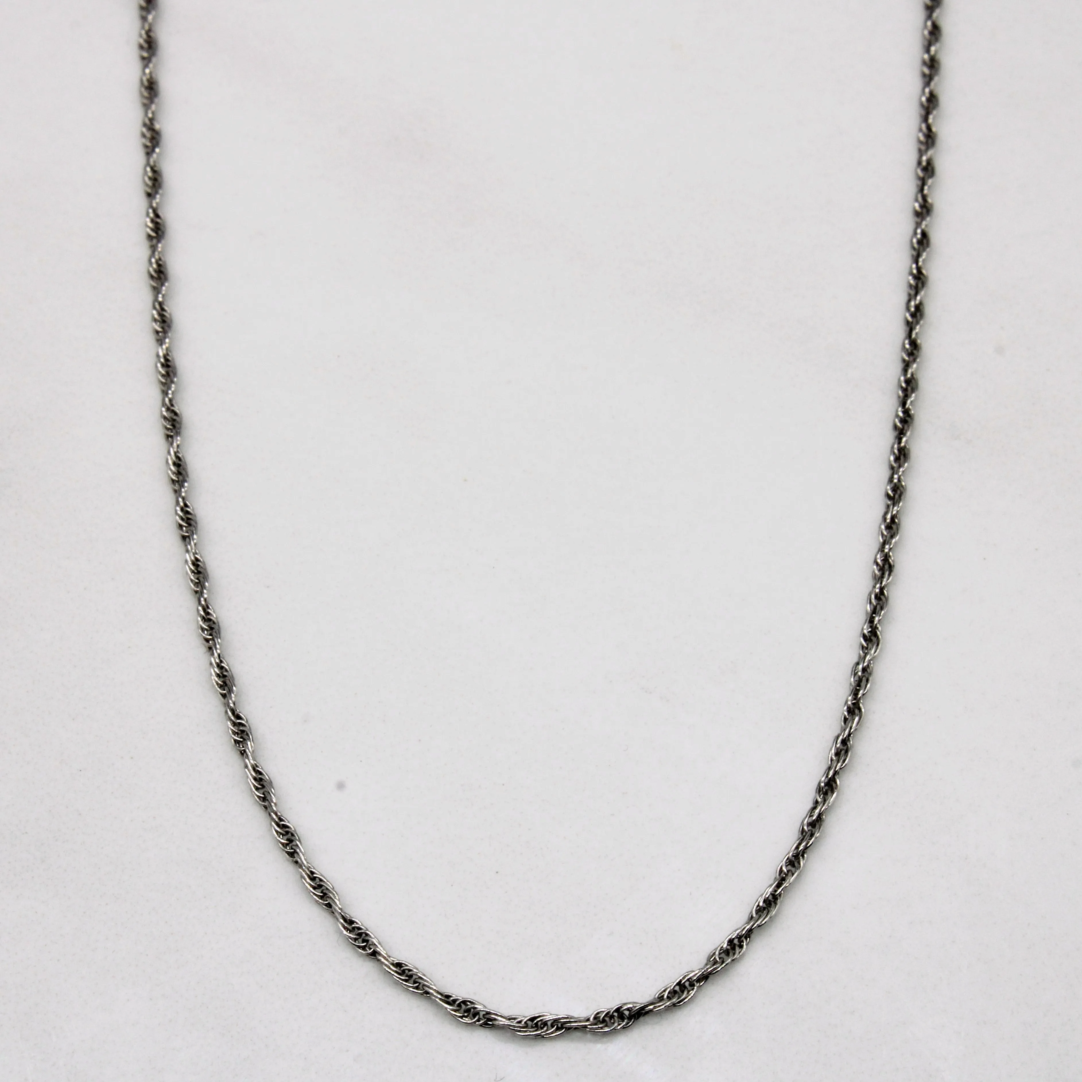 Platinum Rope Chain | 1.10mm | 24" | Festive Accent Timeless Gift