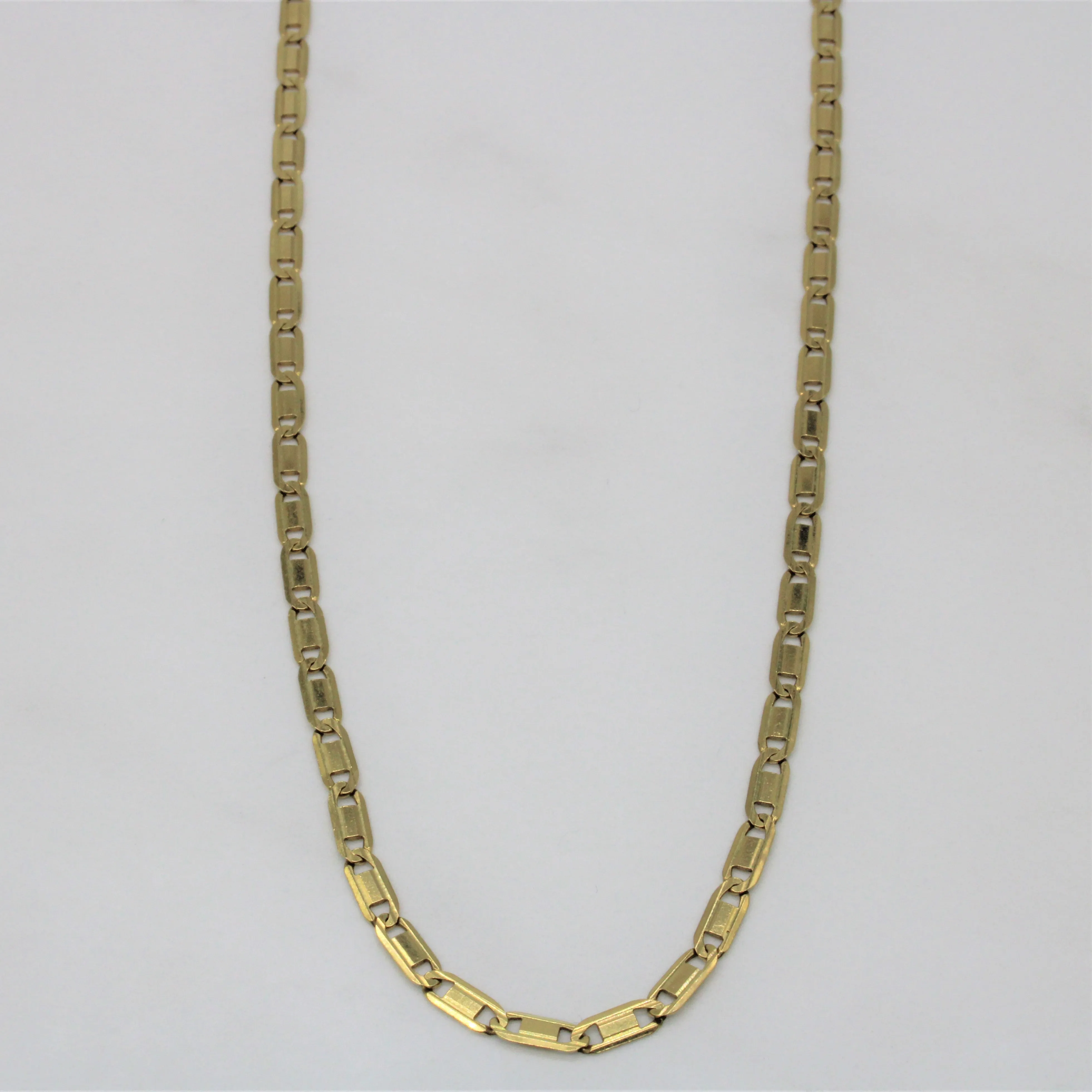 18k Yellow Gold Modified Anchor Chain | 20" | Graceful Choice