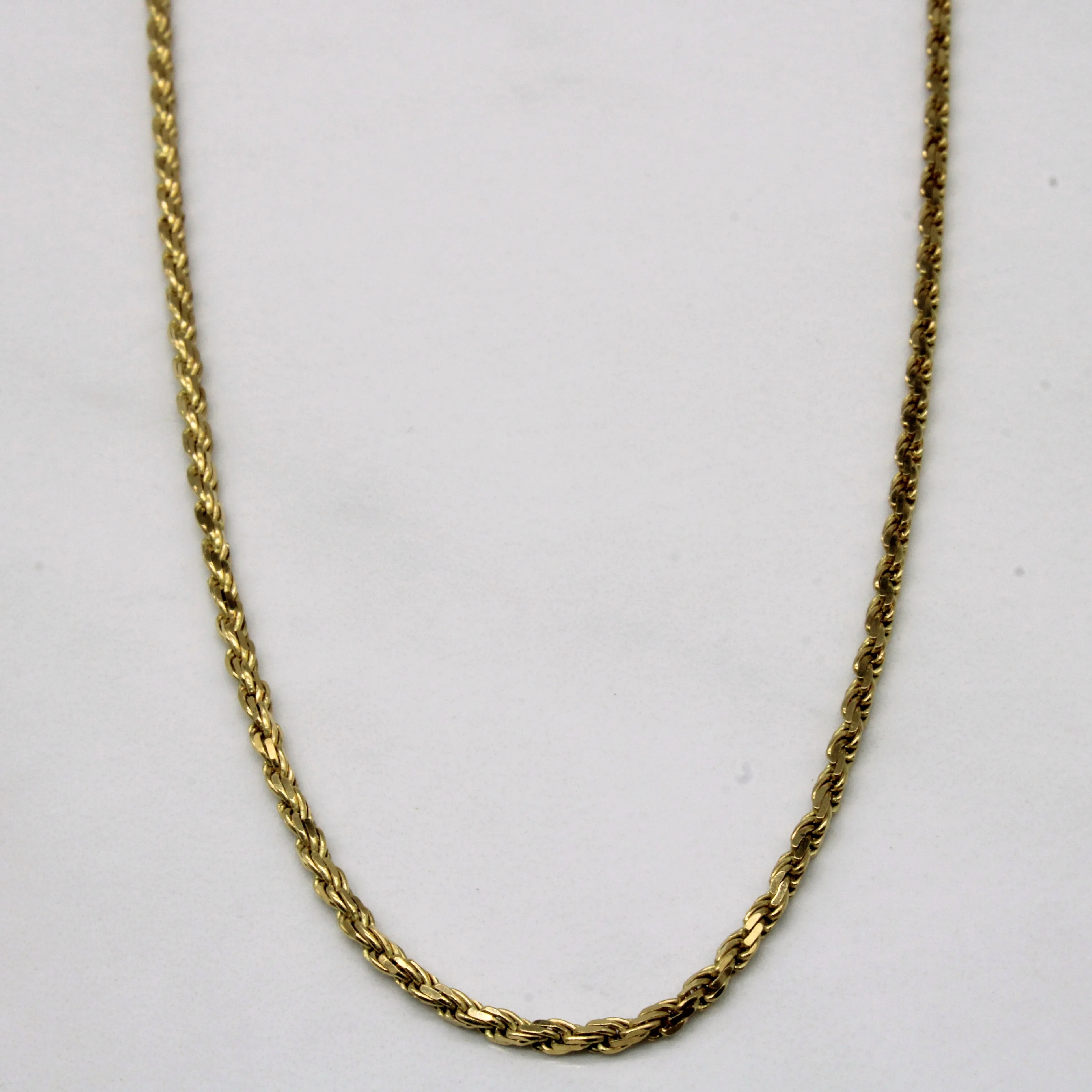 18k Yellow Gold Rope Chain | 24" | Daily Radiance Minimalist Piece