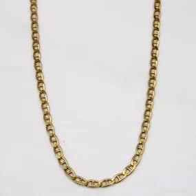 14k Yellow Gold Anchor Link Necklace | 28" | Layered Glow