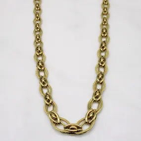 Subtle Glow 14k Yellow Gold Unique Link Chain | 18" |