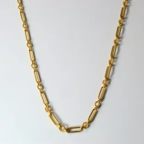 Sparkling Style Timeless Craftwork Portuguese Gold Chain | 22" |