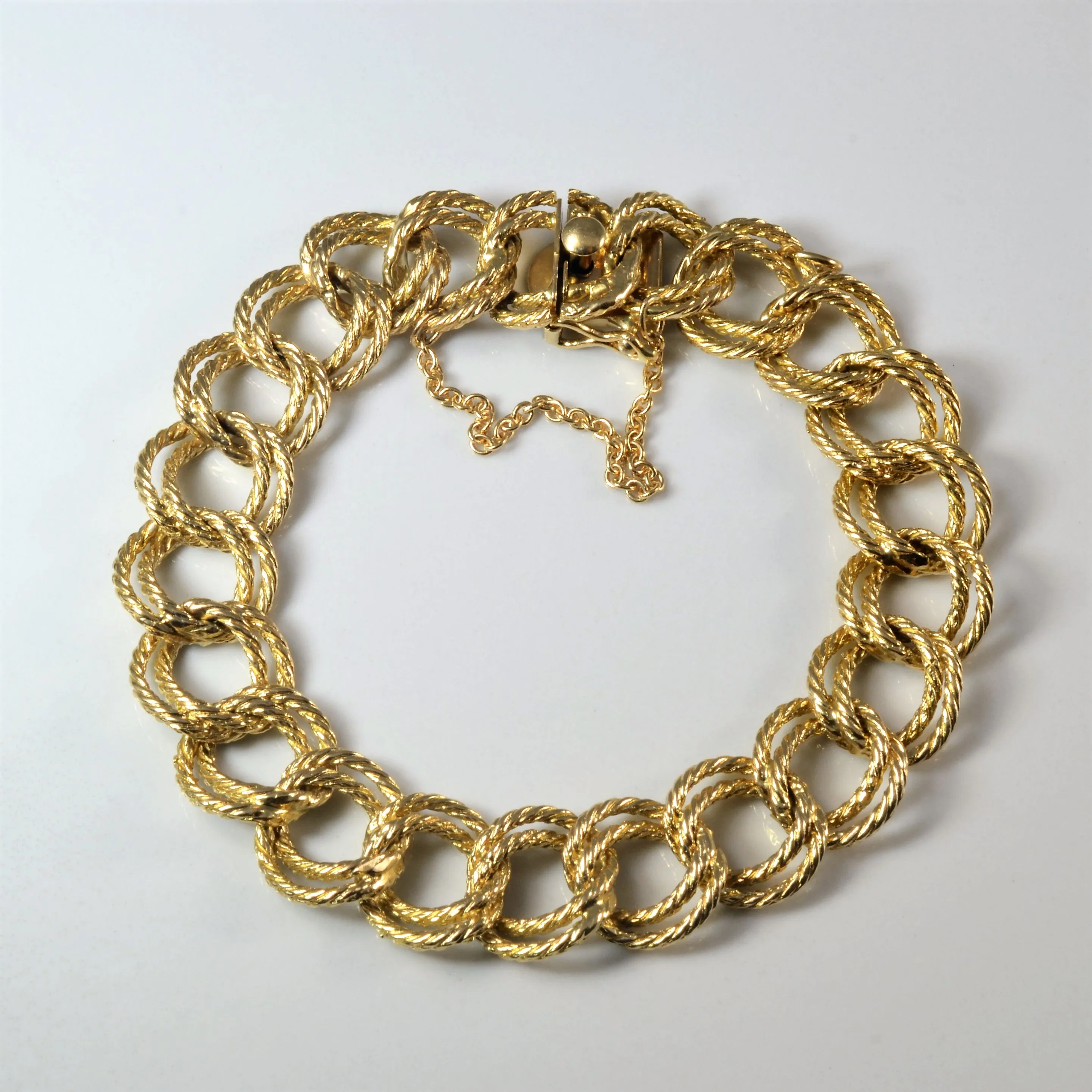 Parallel Cable Chain Bracelet | 7.5" | Detail Pop Luxury Radiance