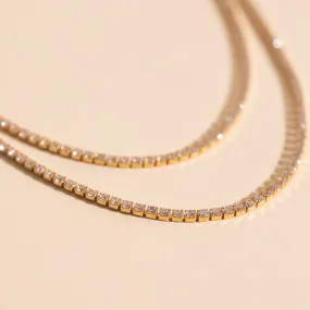 Micro Tennis Necklace Value Adornment Urban Highlight