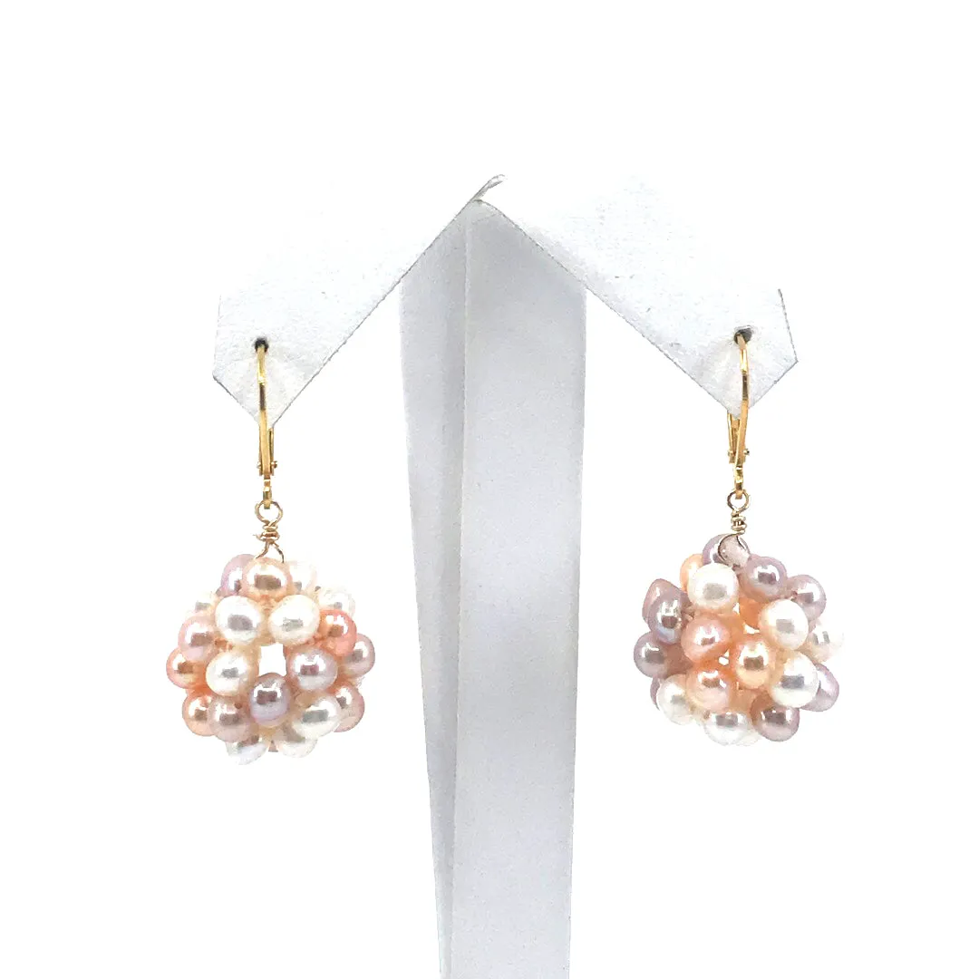 Surgical Steel Pearl Ball Earrings Premium Decor Striking Decoration