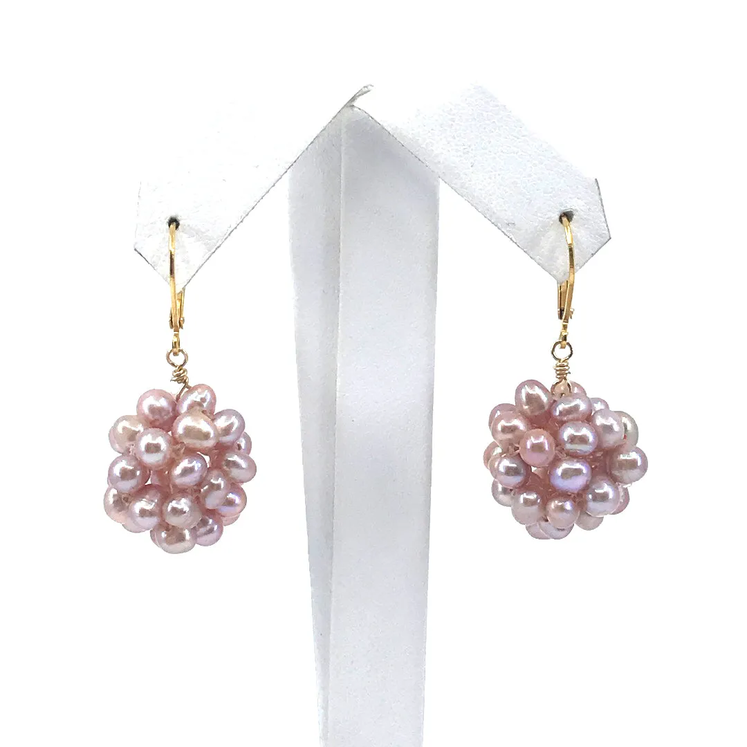Surgical Steel Pearl Ball Earrings Opulent Ornament Sturdy Essential