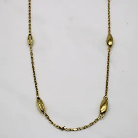 City Elegance 18k Yellow Gold Necklace | 30" |