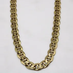 10k Yellow Gold Anchor Link Chain | 25" | Timeless Embellishments
