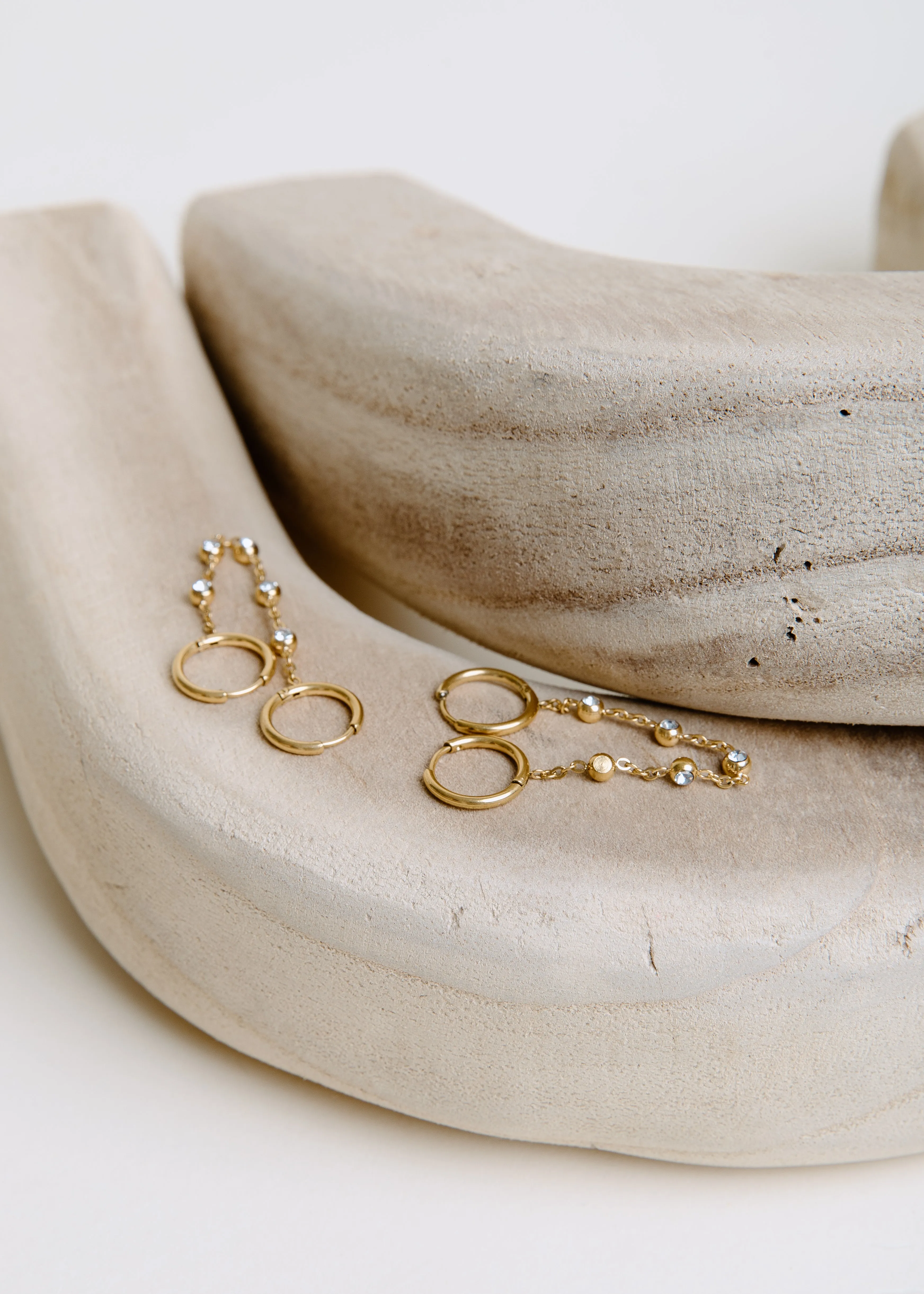 Summer Embellishment Metallic Accessory Dottie Double Earring