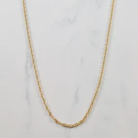 10k Yellow Gold Prince of Whales Chain | 18.25" | Gift Fit