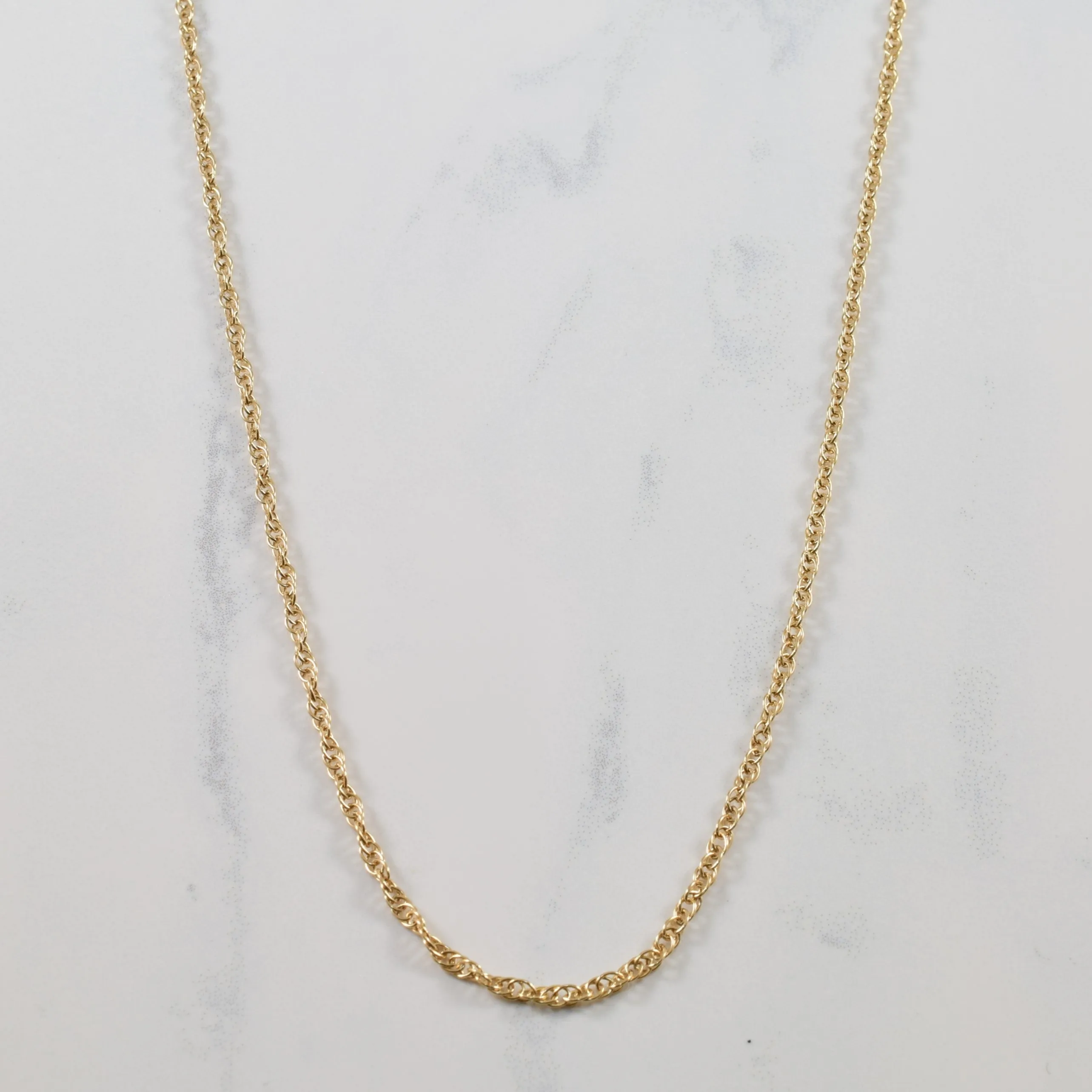 10k Yellow Gold Prince of Whales Chain | 18.25" | Gift Fit