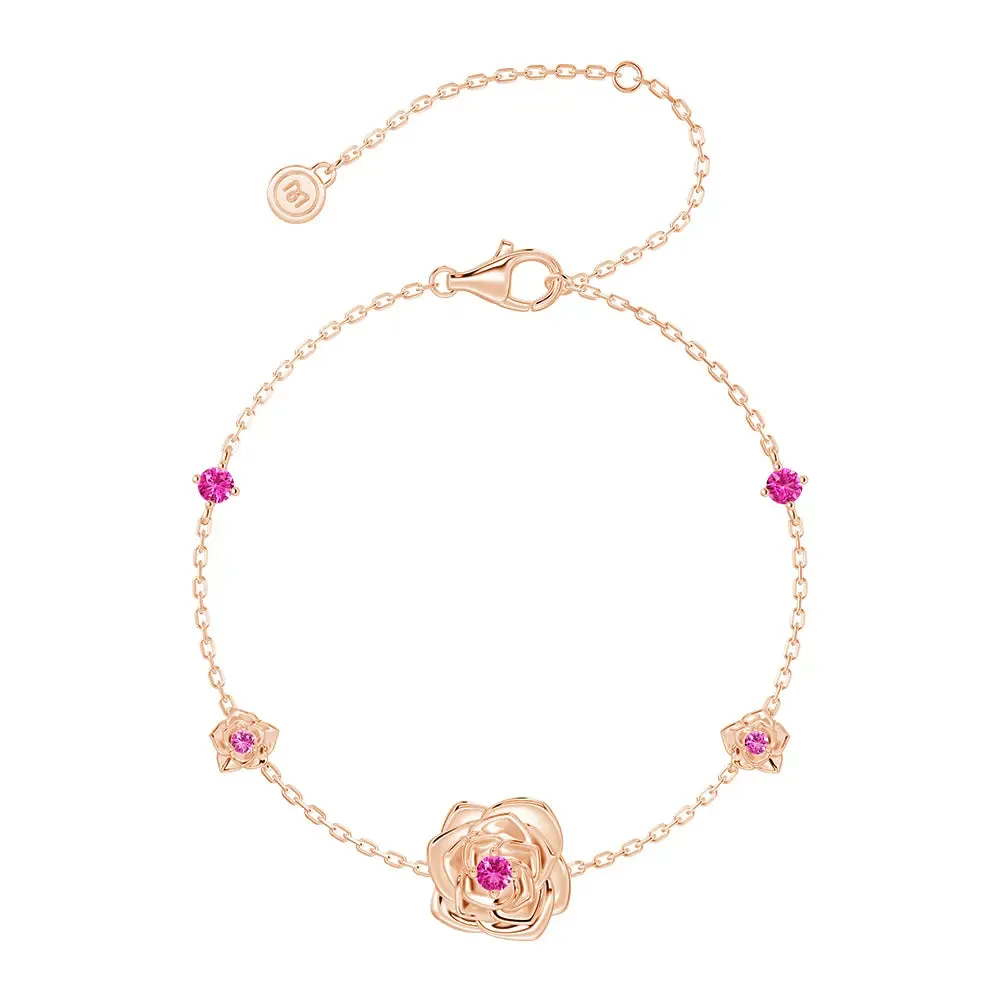 "Radiant Hope" Breast Cancer Awareness Bracelet Neutral Tone Soft Highlight