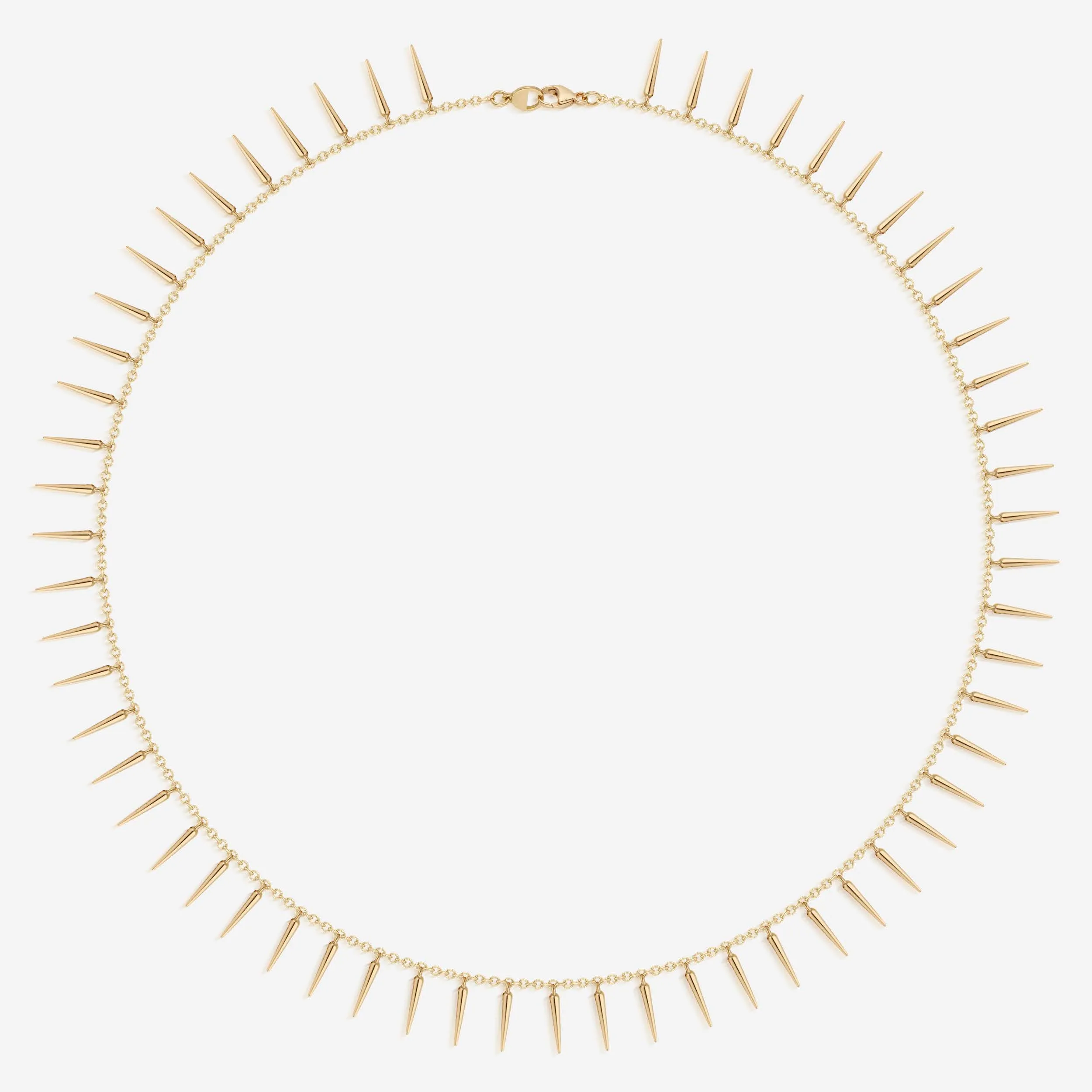 Rachel Weld 18k Yellow Gold Fringe Necklace | 16" Classic Trend