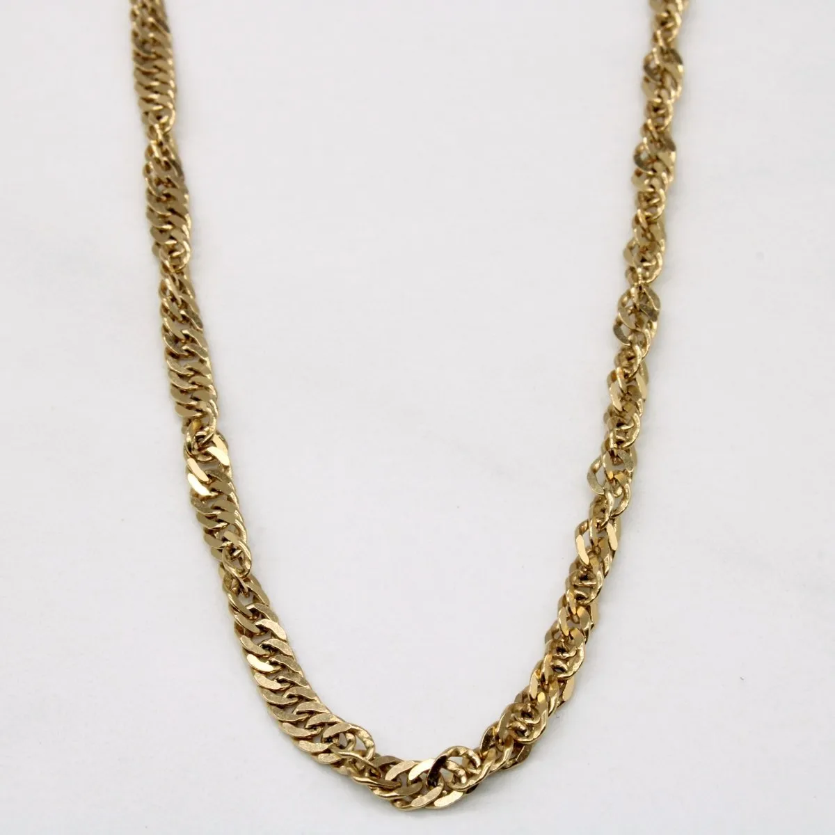 10k Yellow Gold Chain | 16" | Elegant Flow