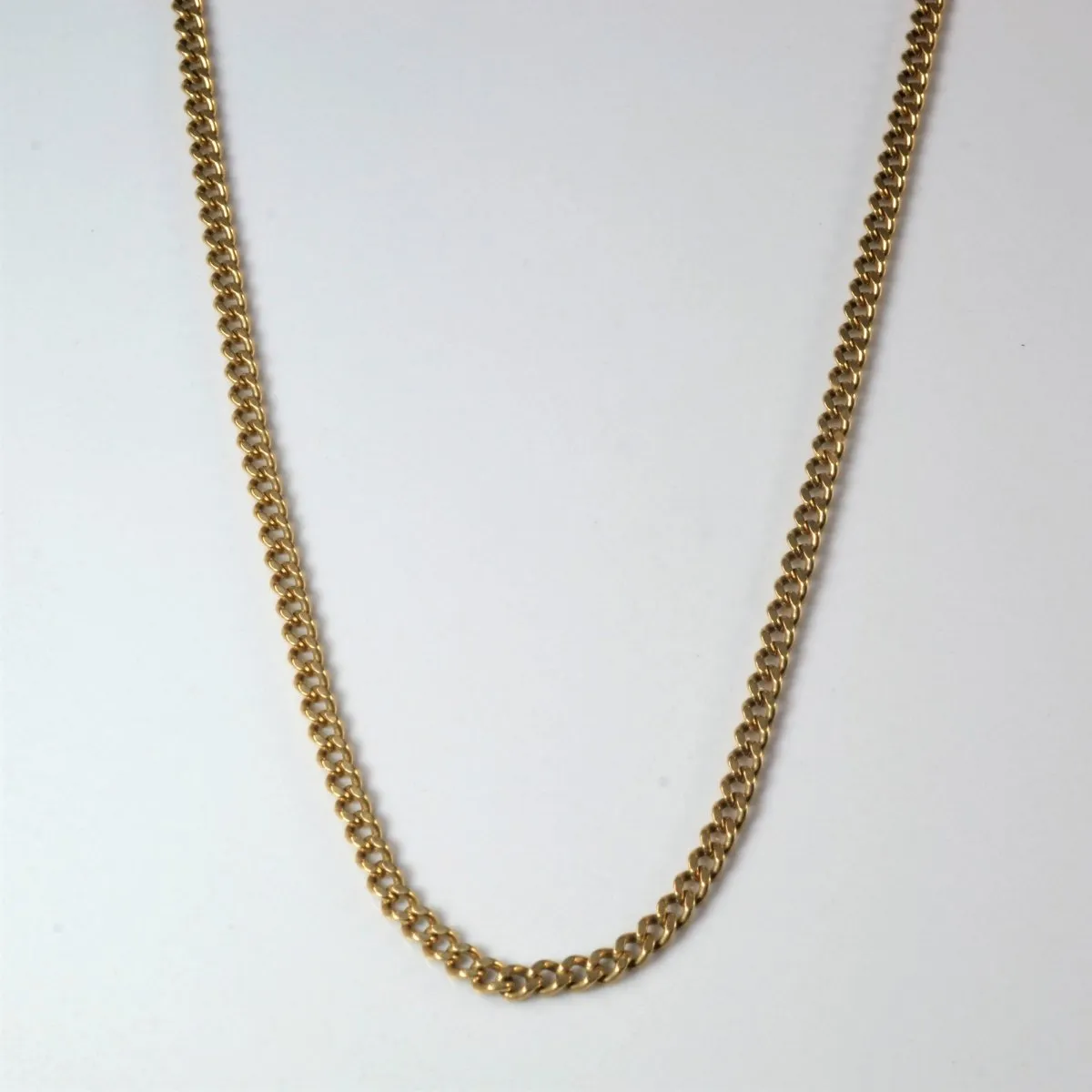 10k Yellow Gold Cable Chain | 20" | Lustrous Form Balanced Design