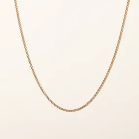 Classic Shape 10k Yellow Gold Cuban Link Chain | 16" |