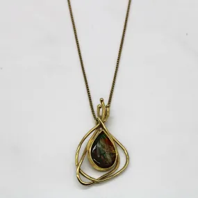 Luxury Ready Gleaming Craft Abstract Ammolite Necklace | 1.00ct | 18" |