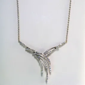 Shiny Embellishments Multi- Diamond Necklace |