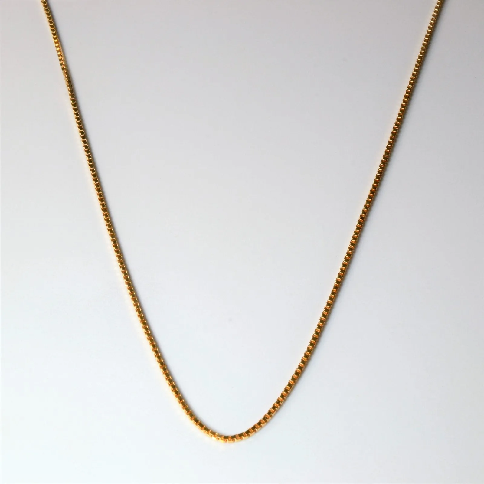 10k Yellow Gold Box Chain | 24" | Classic Pairing Timeless Design