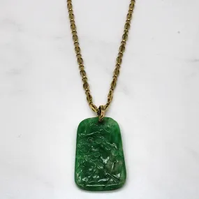 Top Pick Lively Feature Carved Jadeite Necklace | 20" |