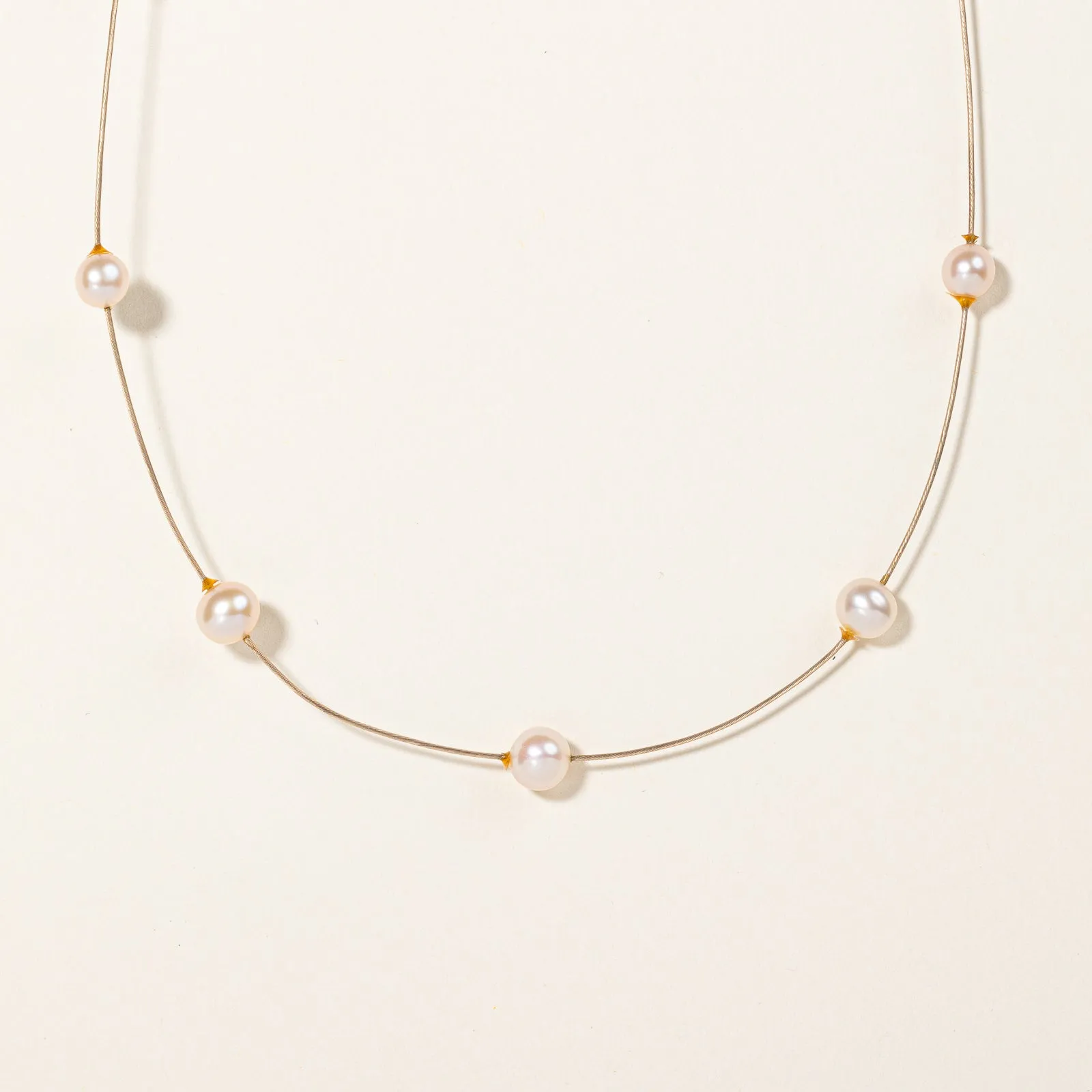 Pearl Choker Necklace | 16" | Bold Shine Pieces