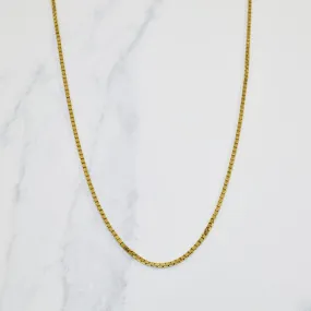 Fresh Design 18k Yellow Gold Box Chain | 22" |