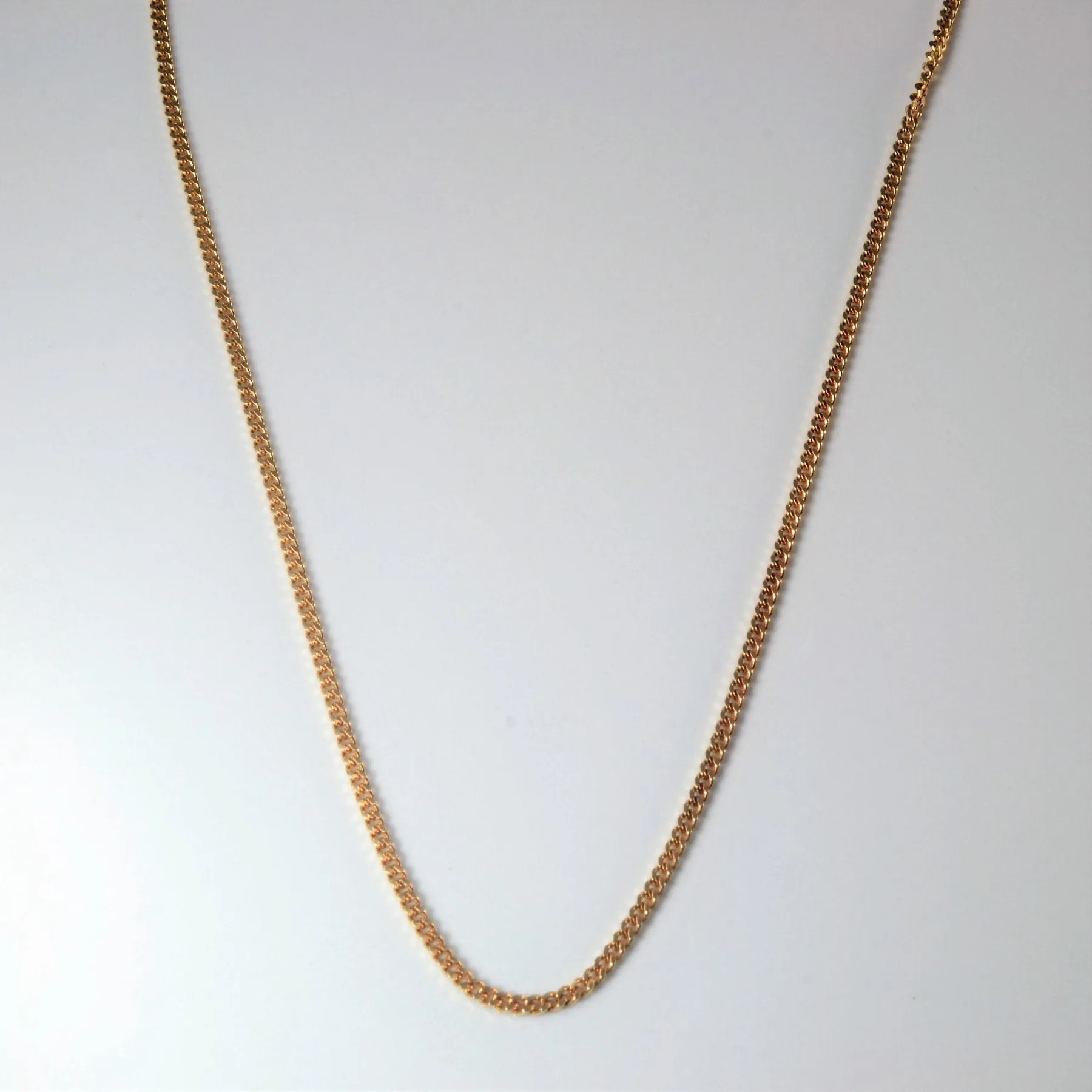 Mirror Selfie 10k Rose Gold Cable Chain | 20" |