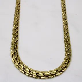 Premium Highlight Polished Finish 18k Yellow Gold Chain | 17" |