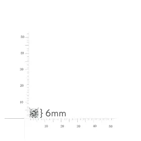 Rhodium Plated Sterling Silver CZ Solitaire Necklace Magnificent Ornament fresh start