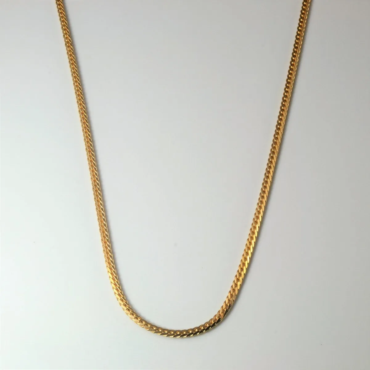 Red Tone 10k Yellow Gold Cuban Chain | 21.5" |