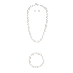 Classic Pearl Jewellery Set Eye-Catching Craft Vivid Finish