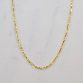 18k Yellow Gold Long & Short Chain | 15.5" | Charming Pieces Chic Feature
