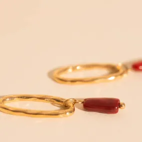 Ripple Lure Huggie Hoop Charms Glittery Ornament Modern Accessory