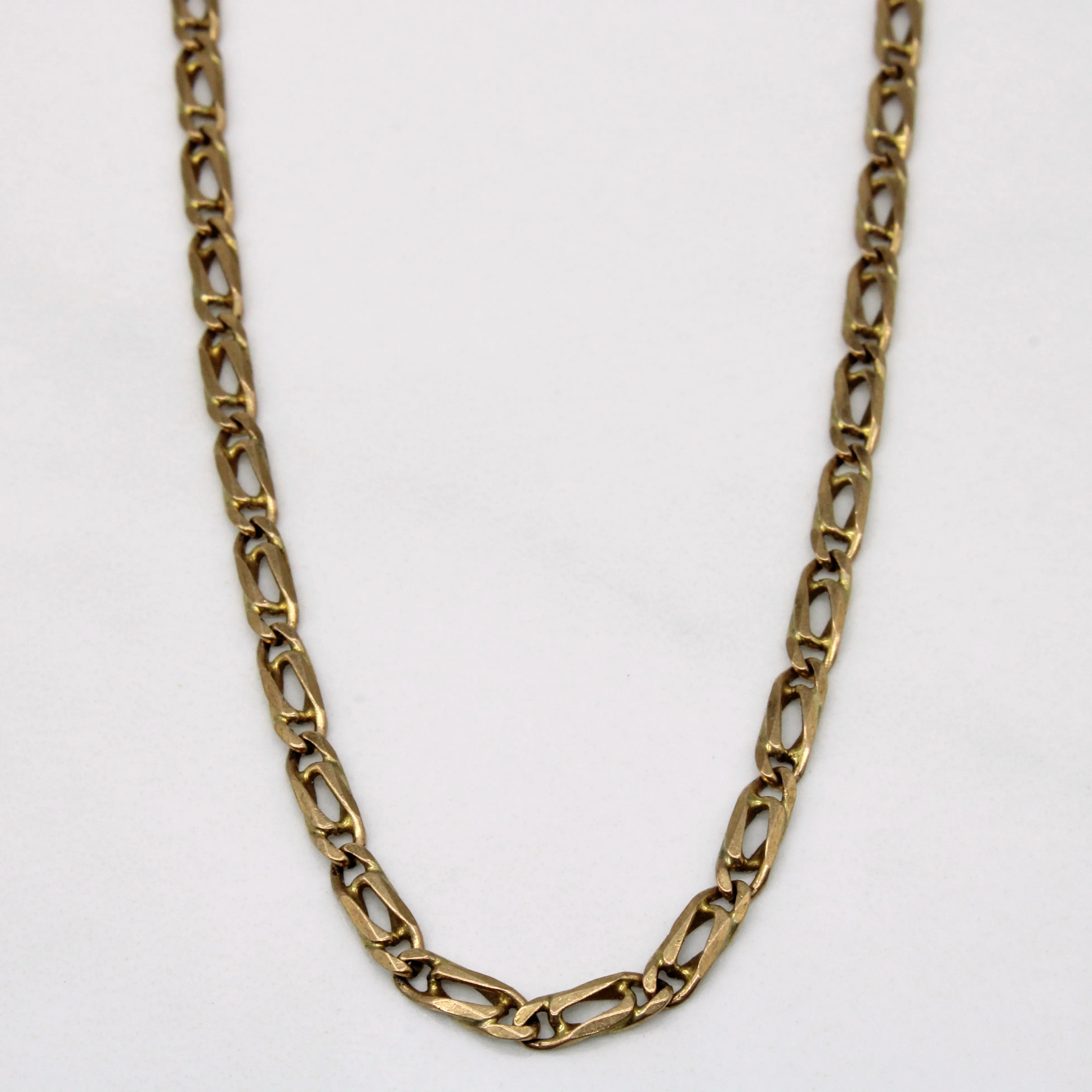 Iconic design 9k Yellow Gold Modified Anchor Link Chain | 18" |