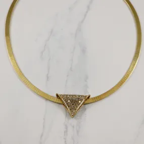 Diamond Triangle Collar Necklace | 0.90ctw | 16.5" | Luxury Look