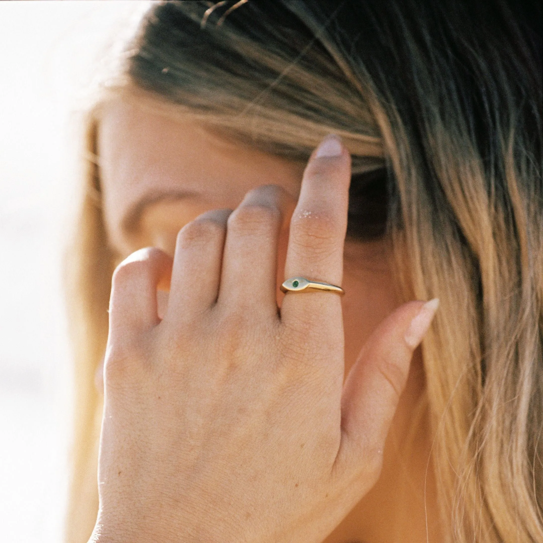 Sea Eye Ring Sustainable Material Charming Accent