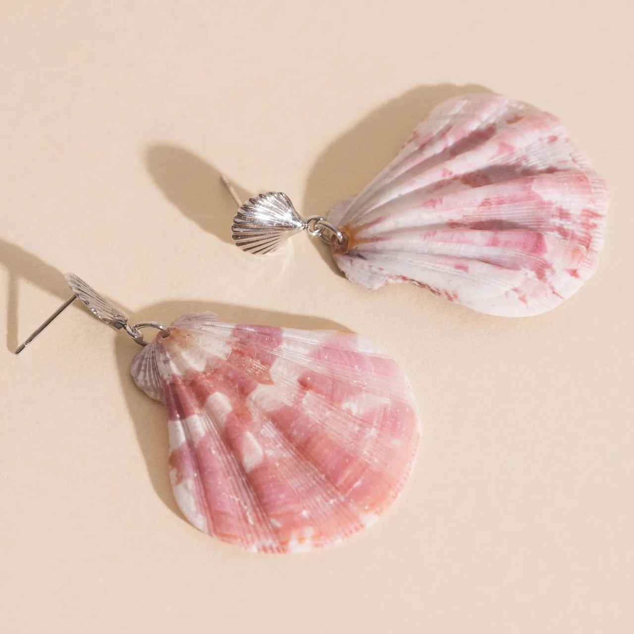 Formal Embellishment Seashell Dangle Stud Earrings