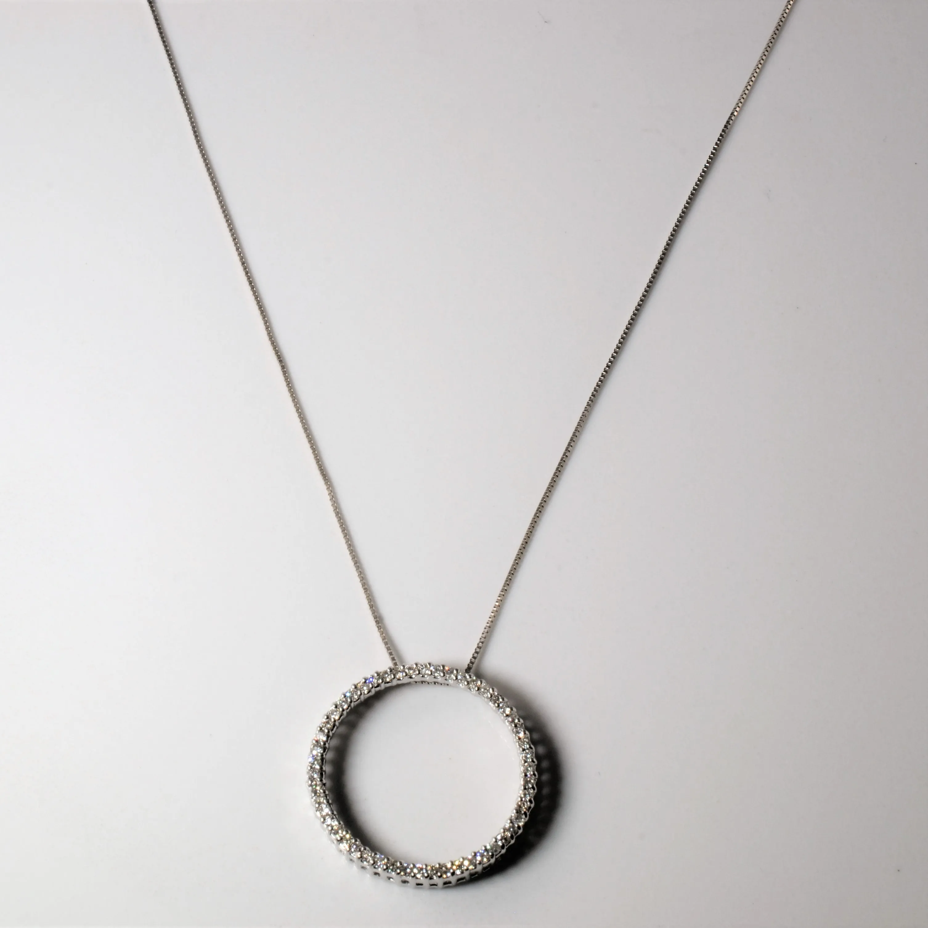 Sophisticated Jewelry Urban Style Diamond Eternity Necklace | 0.38ctw | 18"|