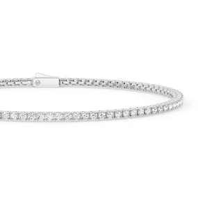 Graceful Craft Classic Sparkle Floating U Prong 2.5mm Moissanite Tennis Bracelet