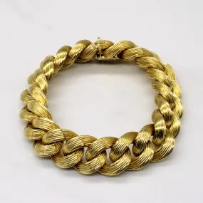 Dressy look 18k Yellow Gold Bracelet | 8" |