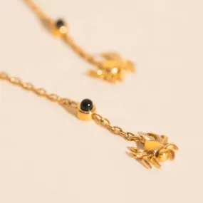 Spider Chain Huggie Hoop Charms Adorable Decoration