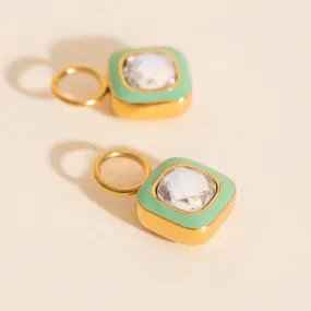 Showgirl Chunky Huggie Hoop Charm Graceful Ornament Timeless Adornment