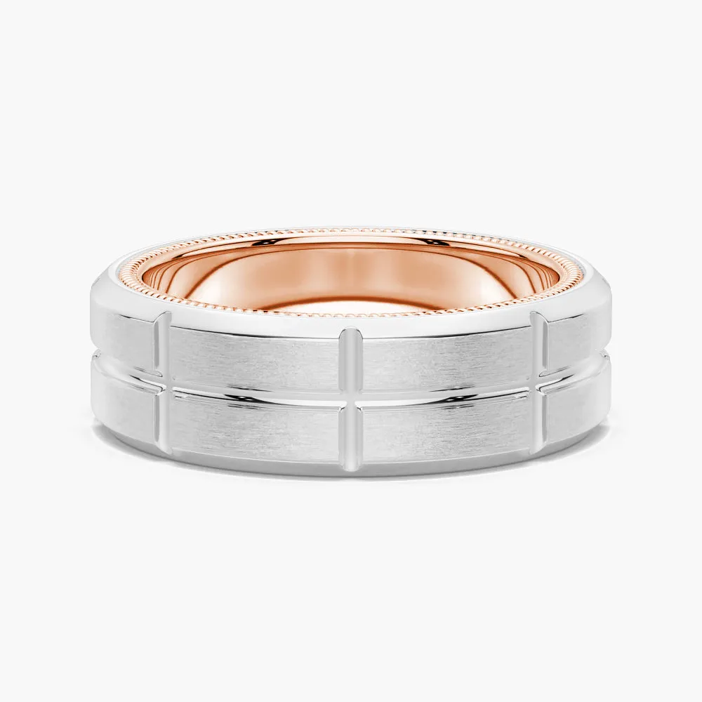 7.5mm Modern Design Men's Band Classic Detail
