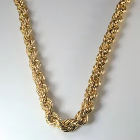 10k Yellow Gold Heavy Rope Chain | 22" | Fashion Form